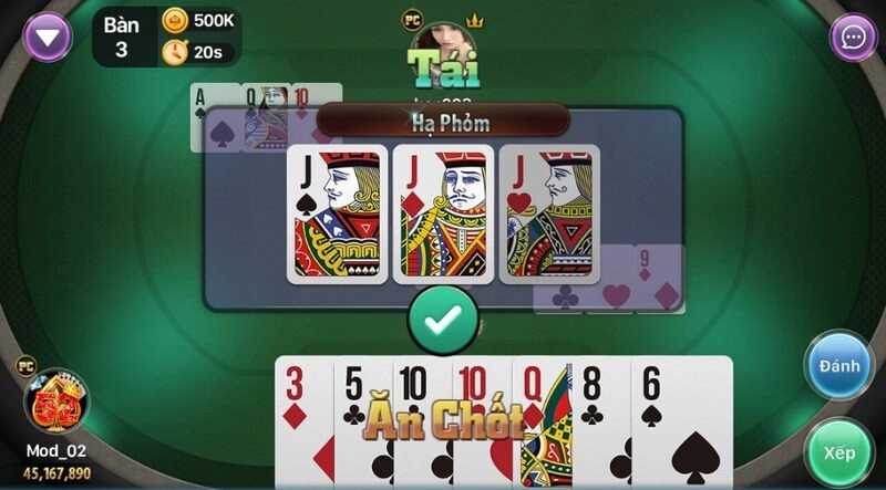 chơi tá lả (phỏm) trên dom88